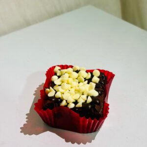 White Chocolate Chips Topped Brownie